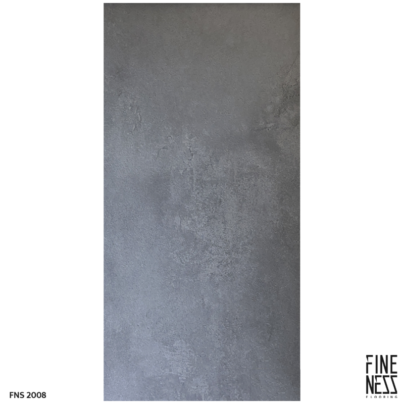 FINENESS FLOORING FNS 2008 พื้น SPC คลิ๊กล็อค ลายปูนสีเทา ความหนา 6 มม.