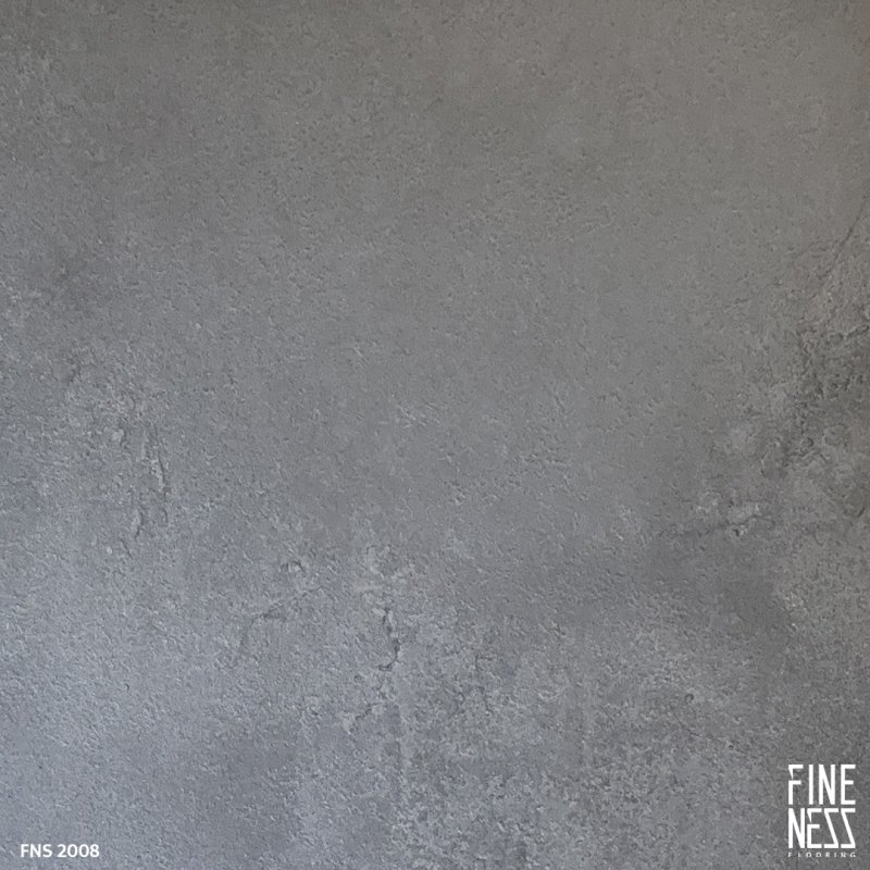 FINENESS FLOORING FNS 2008 พื้น SPC คลิ๊กล็อค ลายปูนสีเทา ความหนา 6 มม.