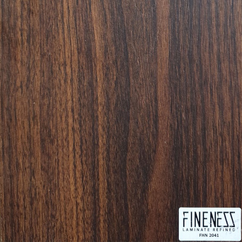 FINENESS FLOORING ไม้พื้น HDF Flooring คลิ๊กล็อค FNH 2041 สีน้ำตาลเข้ม หนา 8 มม.