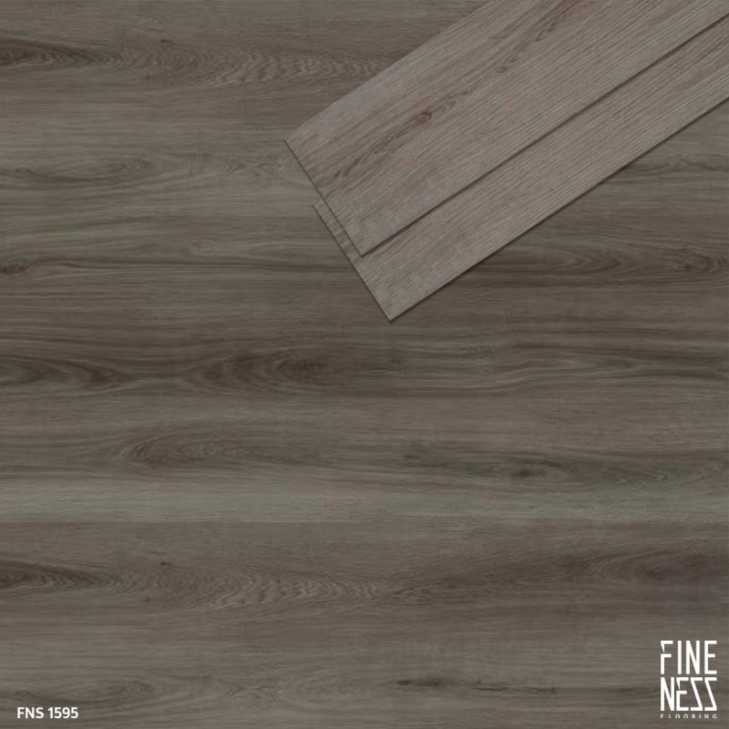FINENESS FLOORING FNS 1595 SPC Flooring Click Lock Install Grey Wood Design Thickness 6 MM