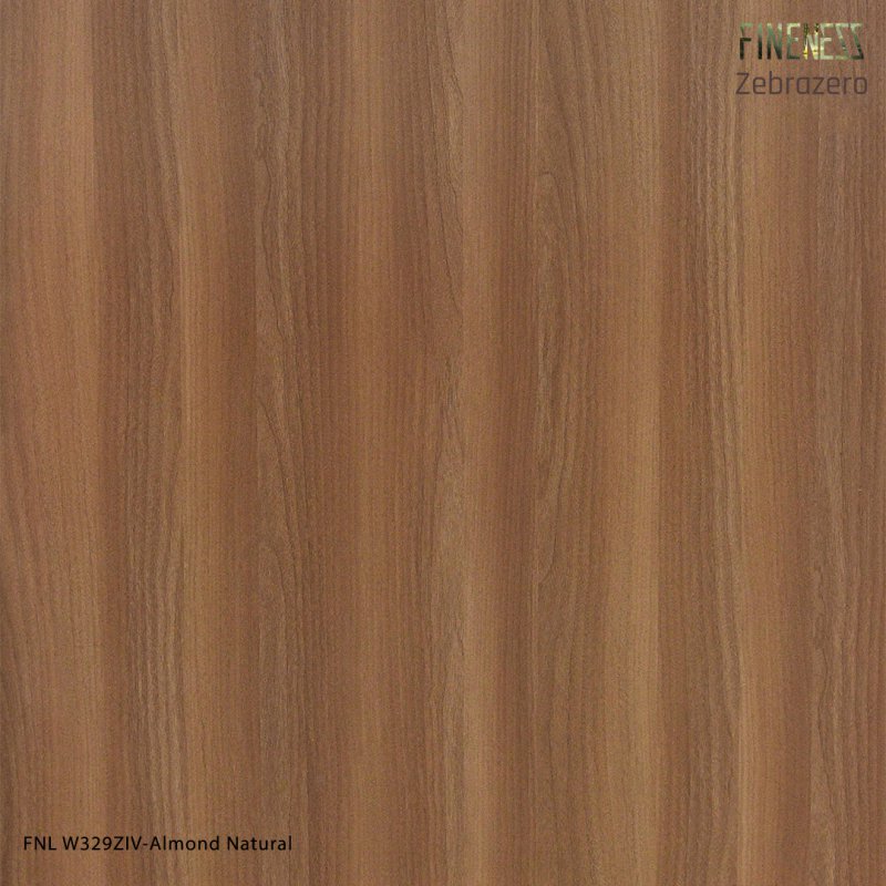FNL W329ZIV ลามิเนตปิดผิว HPL Laminate ลายไม้ Almond Natural สีน้ำตาล หนา 0.8 มม.